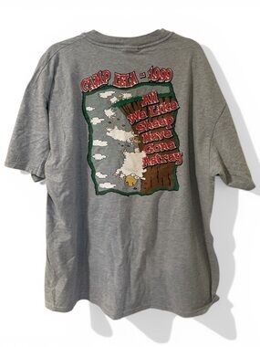 Hanes Gray Beefy-T Crewneck Tee